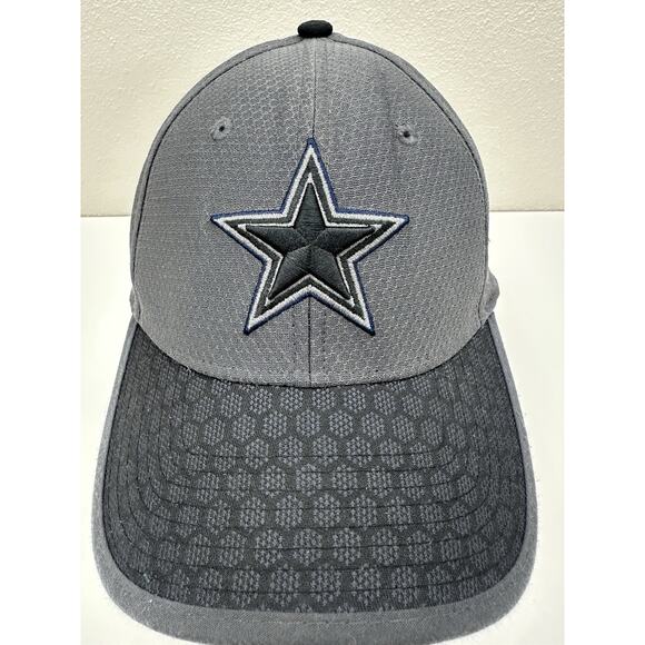 New Era 39Thirty Fitted Hat Gray NFL Dallas Cowboys Cap - Picture 2 of 10